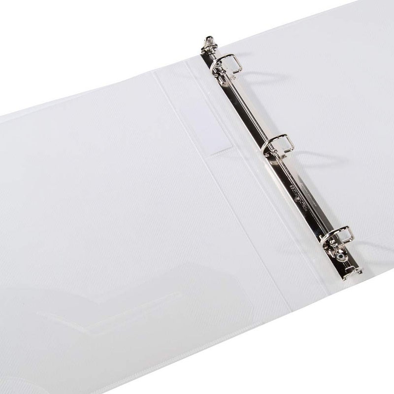Filexec Products 1-Inch 3 Ring Binder, D Ring, Clear, Pack of 2 (50301-62223) - Image 2